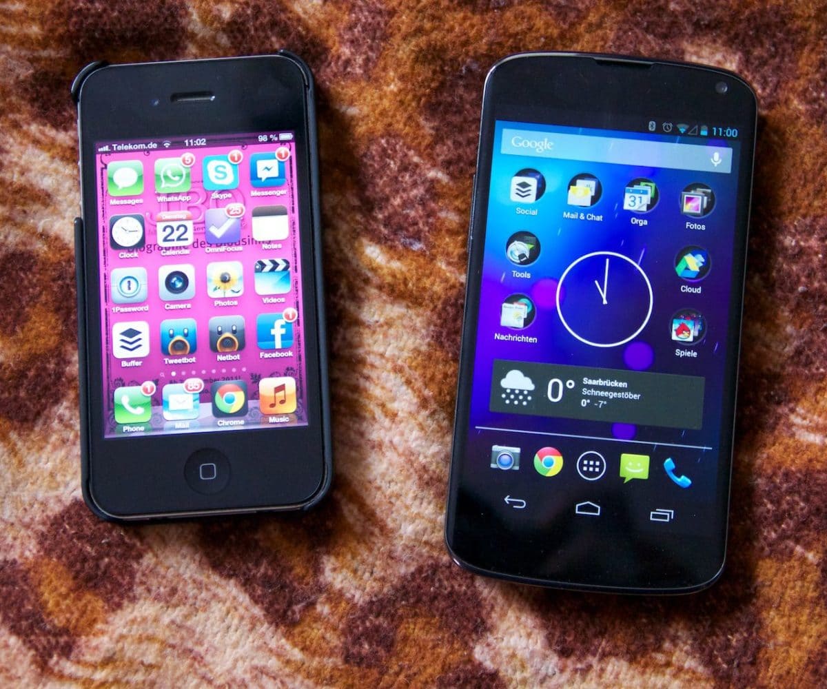 iSheep auf Abwegen Apple iPhone 4S vs. Google Nexus 4