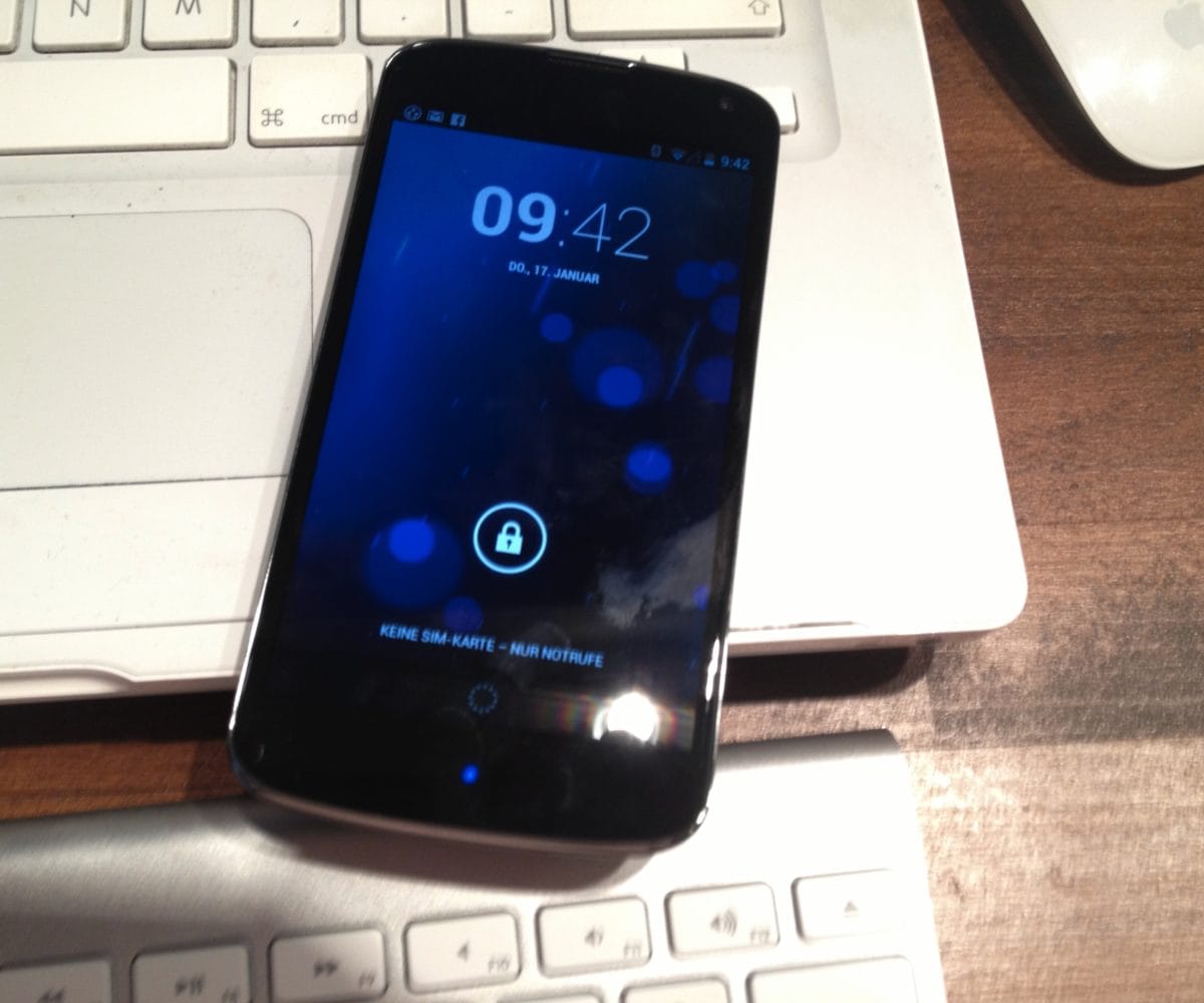 Nexus 4: Telefonieren kann man damit auch… Google Nexus 4