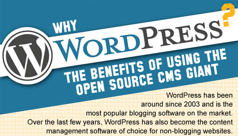 Wordpress: Vorteile als Infografik Wordpress: Vorteile als Infografik