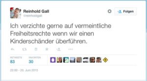 VDS: Reinhold Gall setzt noch einen drauf VDS: Reinhold Gall setzt noch einen drauf