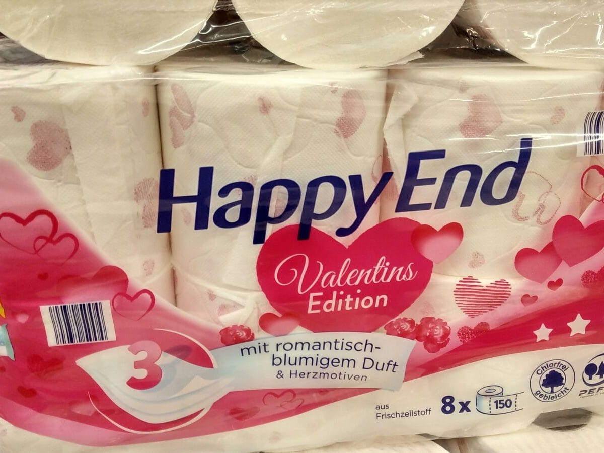 Romantisches Klopapier