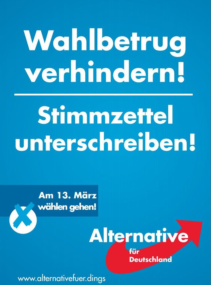 Gute Kampagne der AfD Gute Kampagne der AfD