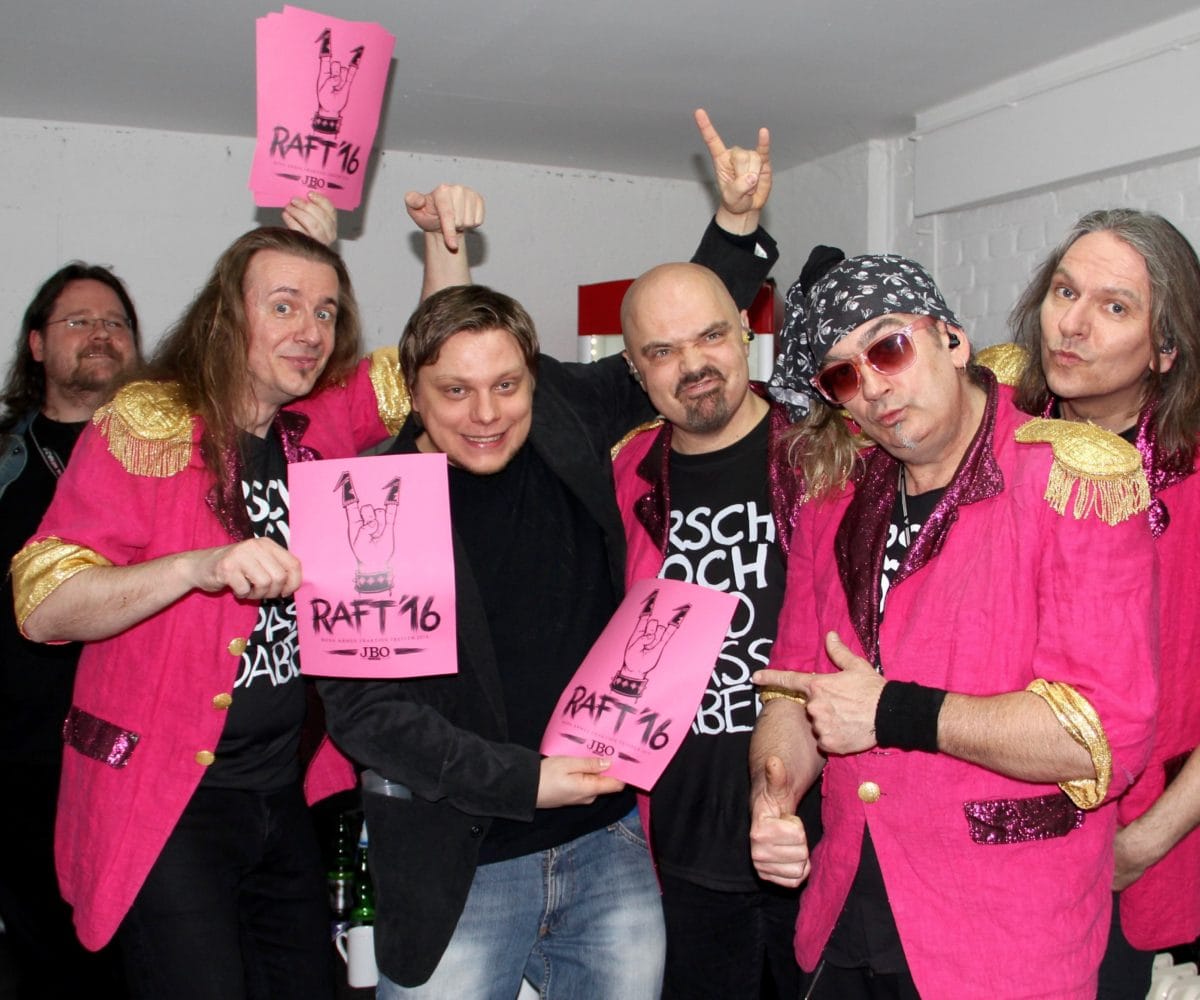 J.B.O.: Tour, April und RAFT16 J.B.O.: Tour, April und RAFT16
