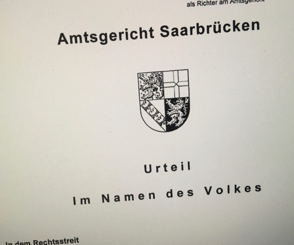 Das Urteil ist da