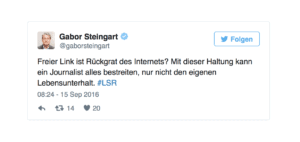 Nostalgie, heute: Klowände, Journalismus und das böse Netz Nostalgie, heute: Klowände, Journalismus und das böse Netz