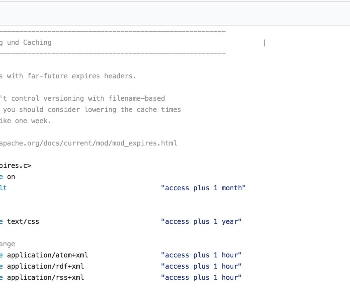 Wordpress: Die optimale .htaccess