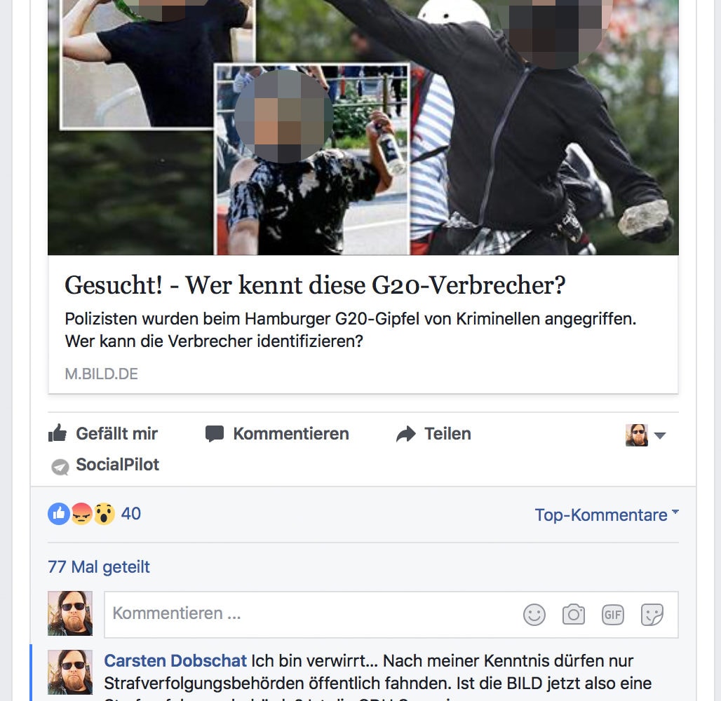 CDU Saar, Bild-Zeitung, Privatfahndung und mein Fehler
