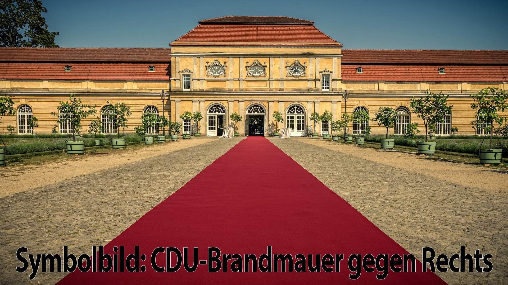 symbolbild brandmauer gegen rechts